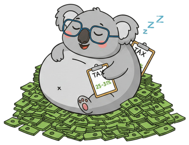 Hungry Koala - 31.3% tax